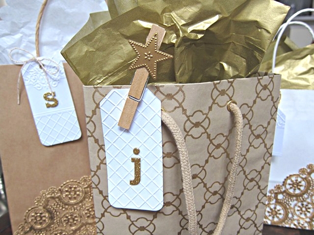 Gold and Kraft Gift Bags