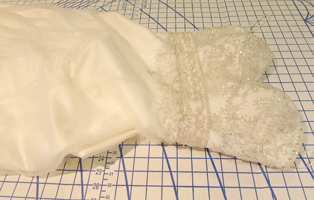Wedding Dress Tree Skirt Measuring