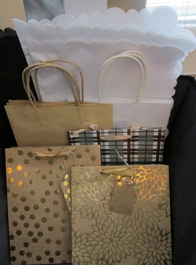 Organized Gift Bags