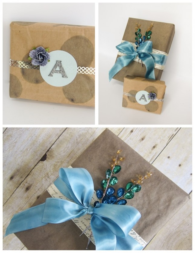 Upcycled Grocery Gift Wrap