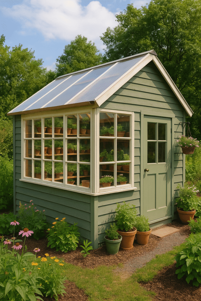 shed to greenhouse