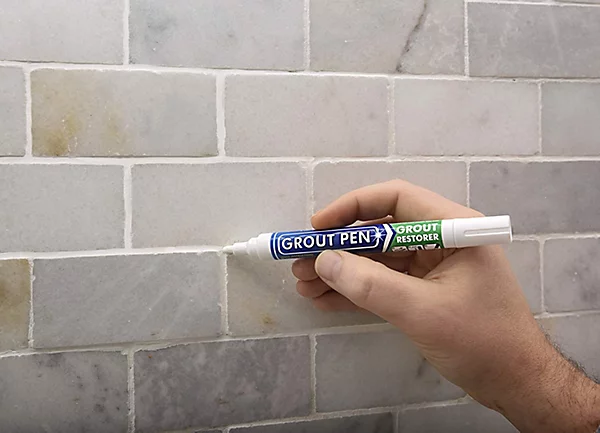 white grout pen