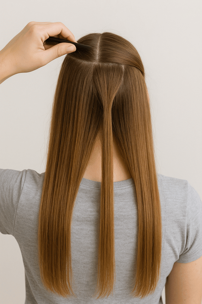 dutch braid hair separation