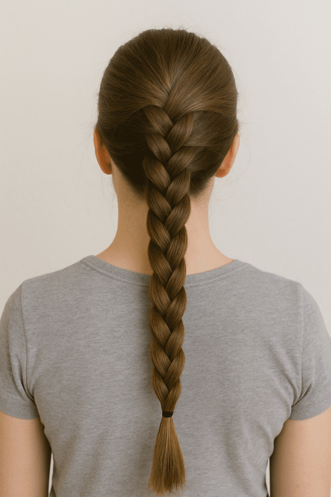 finished dutch braid