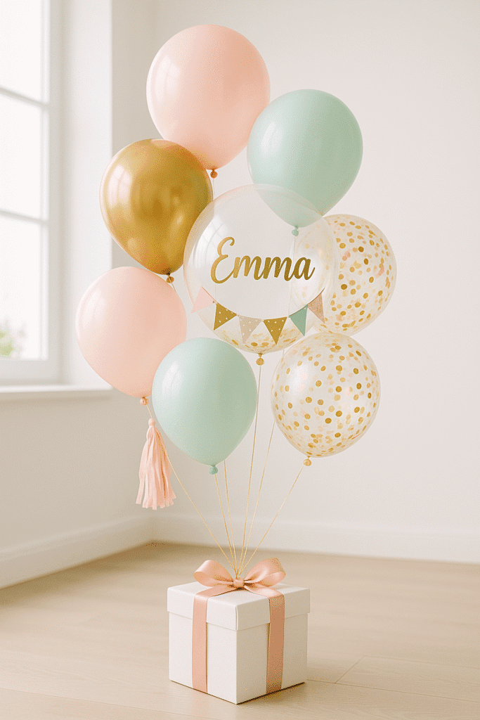 ballon bouquet with tassels