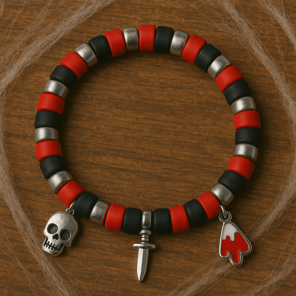 red clay bead bracelet ideas
