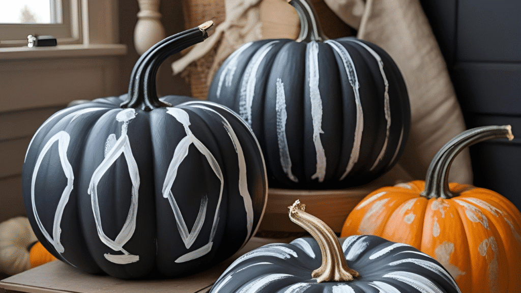 chalkboard pumpkins