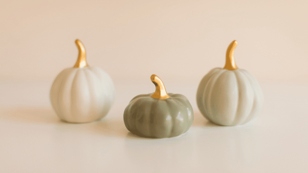 green pumpkins boho