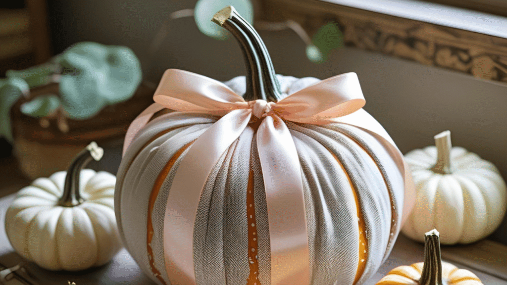 ribbon pumpkins