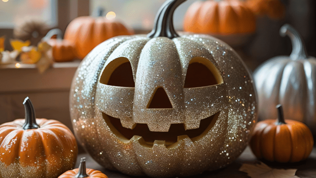 glitter pumpkin