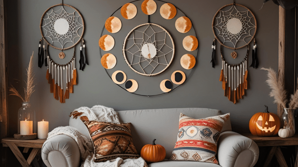 boho halloween decor