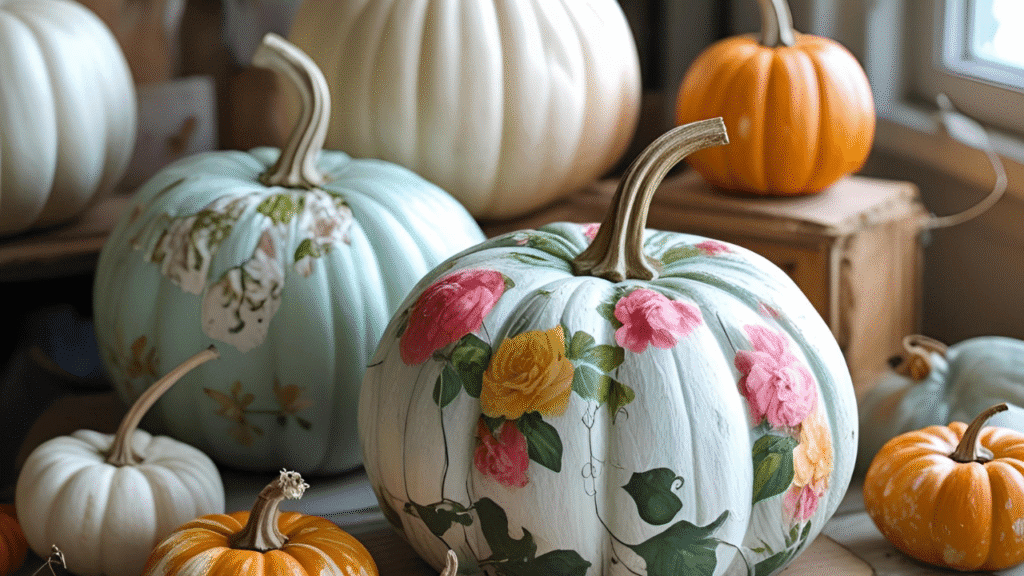 Decoupage Pumpkins