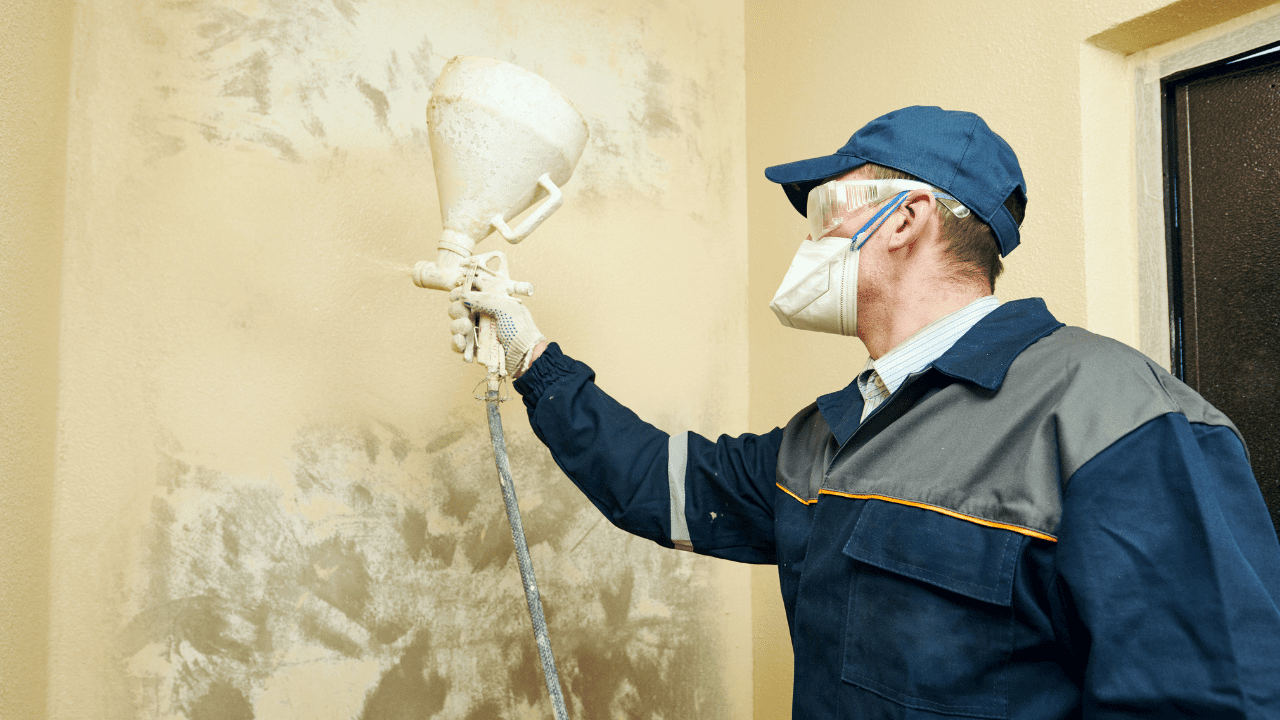 paint spraying walls and ceilings