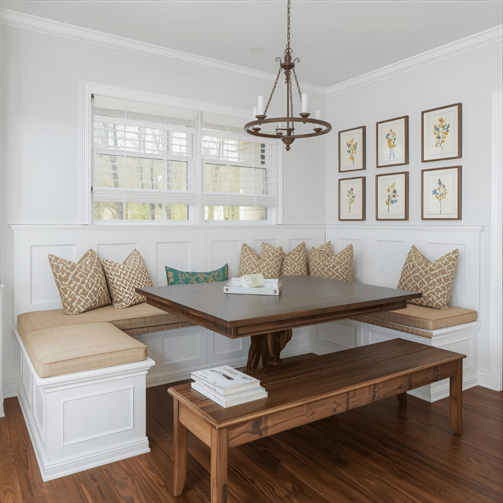 dining room Bench seating with storage