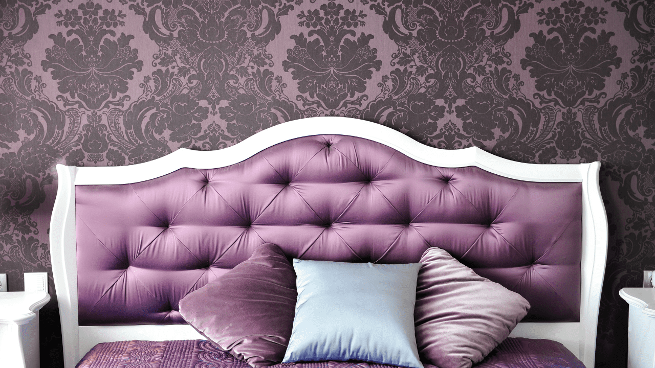 gothic purple bedroom