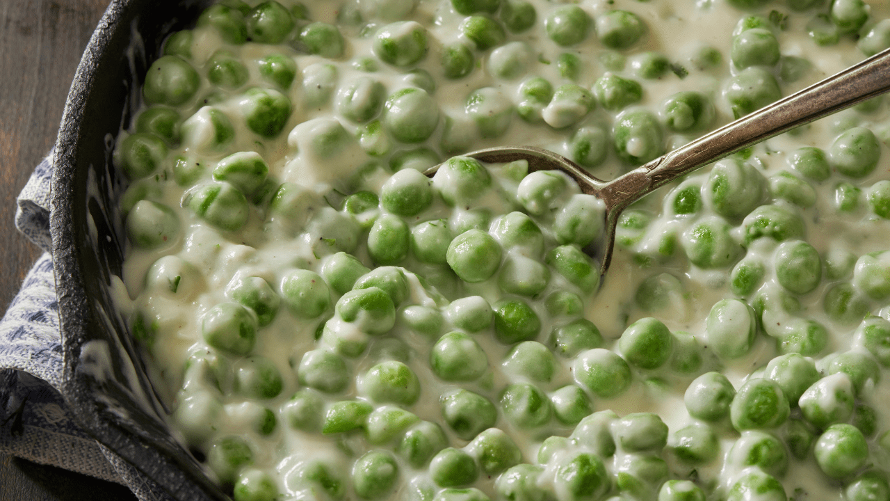 creamed peas