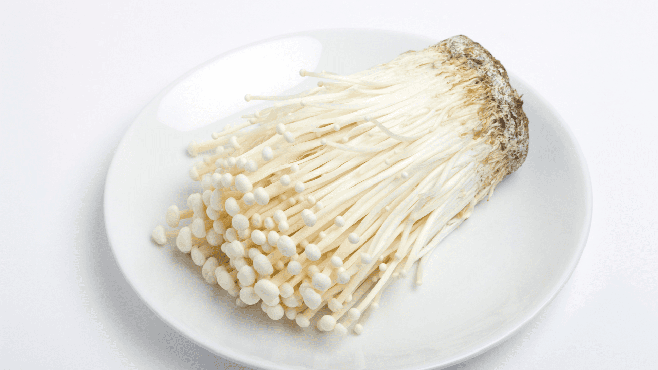 enoki mushrooms