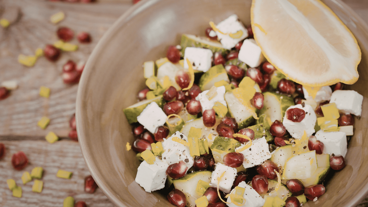 Pomegranate and Feta