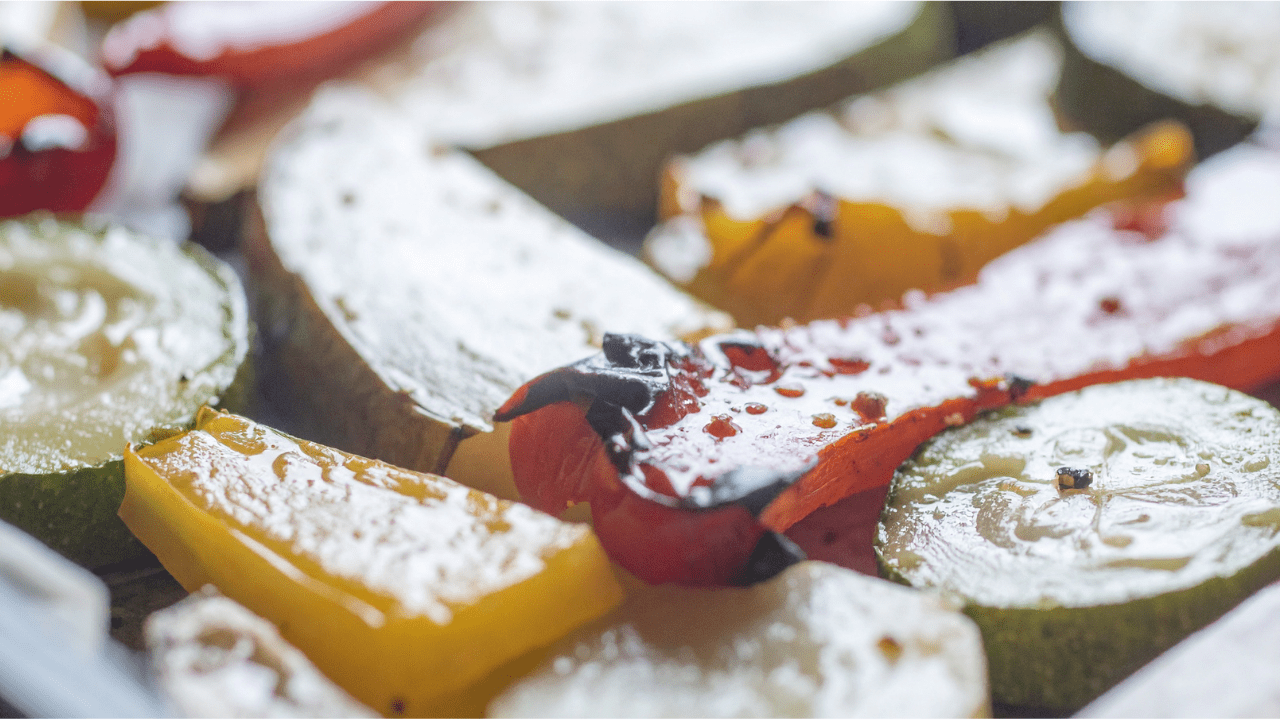 Grilled Courgettes and Peppers