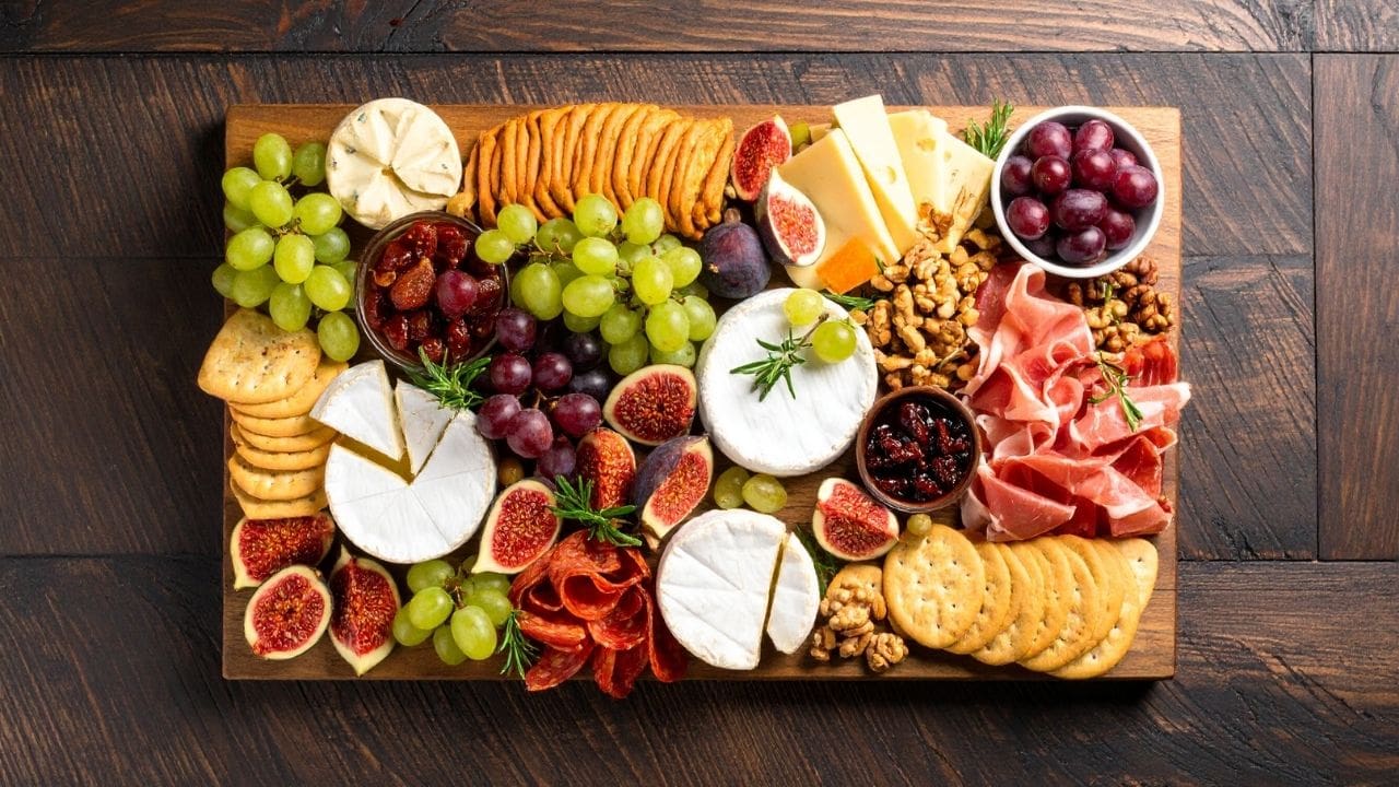 cheese and charcuterie board