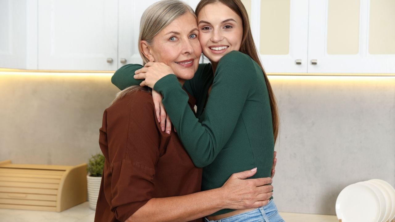 mum and teens