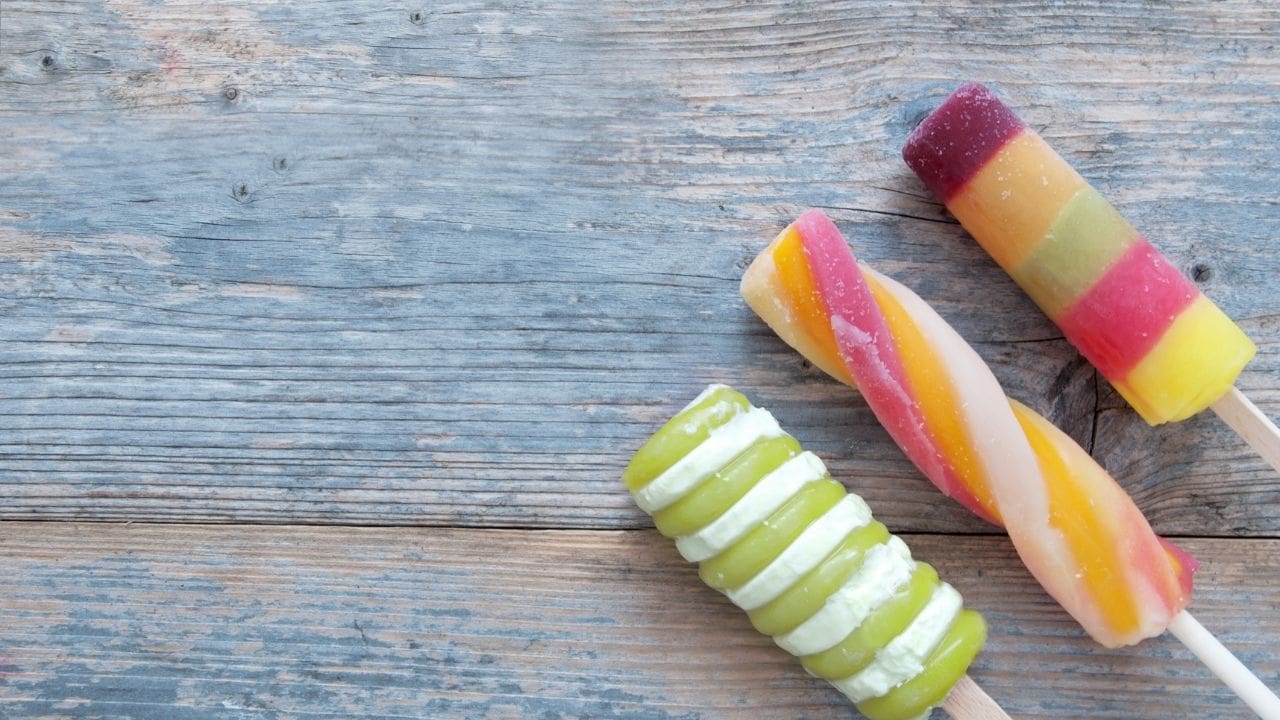 low sugar shop bought ice lollies