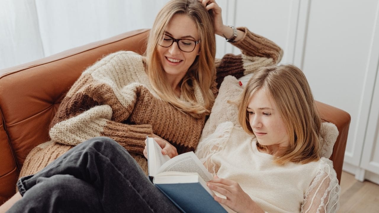 mum and teens