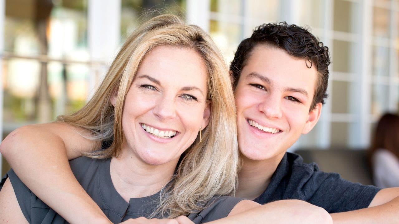 mum and son