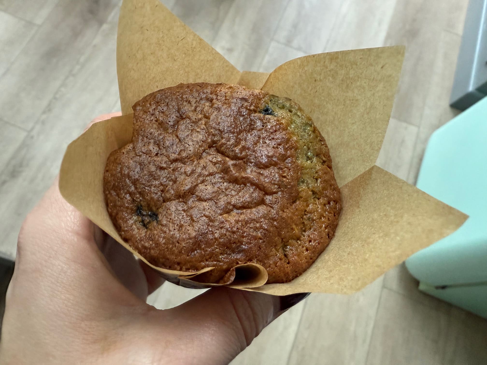 blueberry white chocolate muffins
