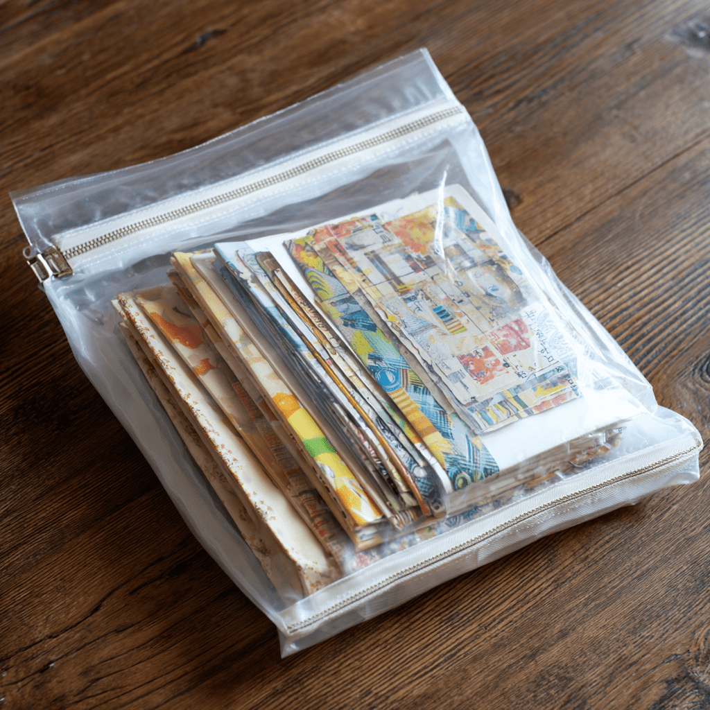 sewing pattern zip lock method